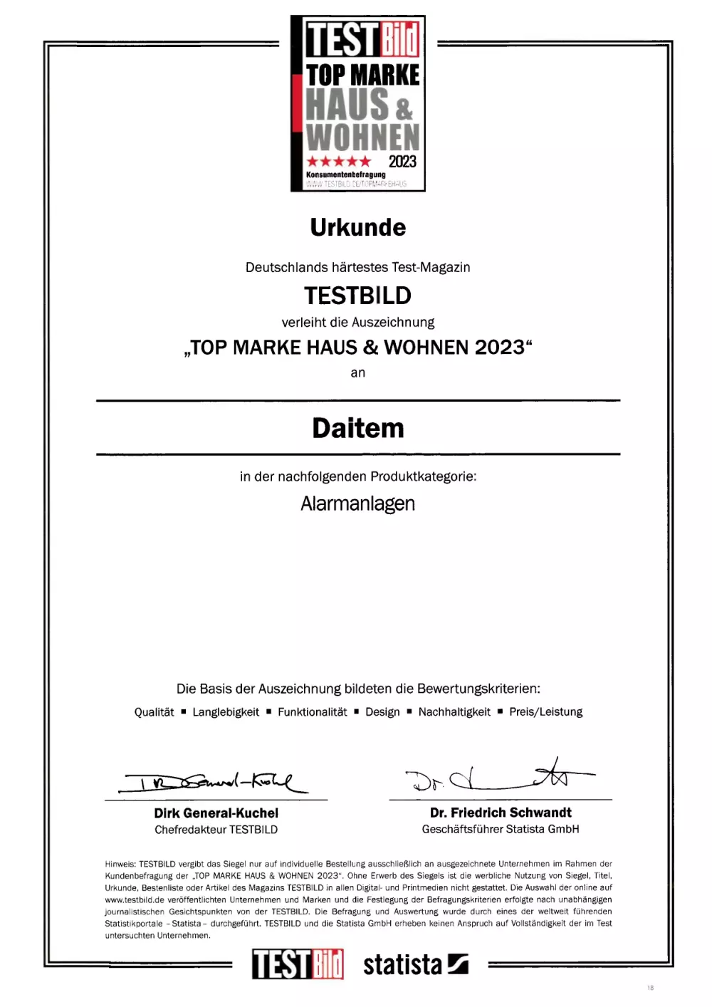 Top Marke Haus und Wohnen
