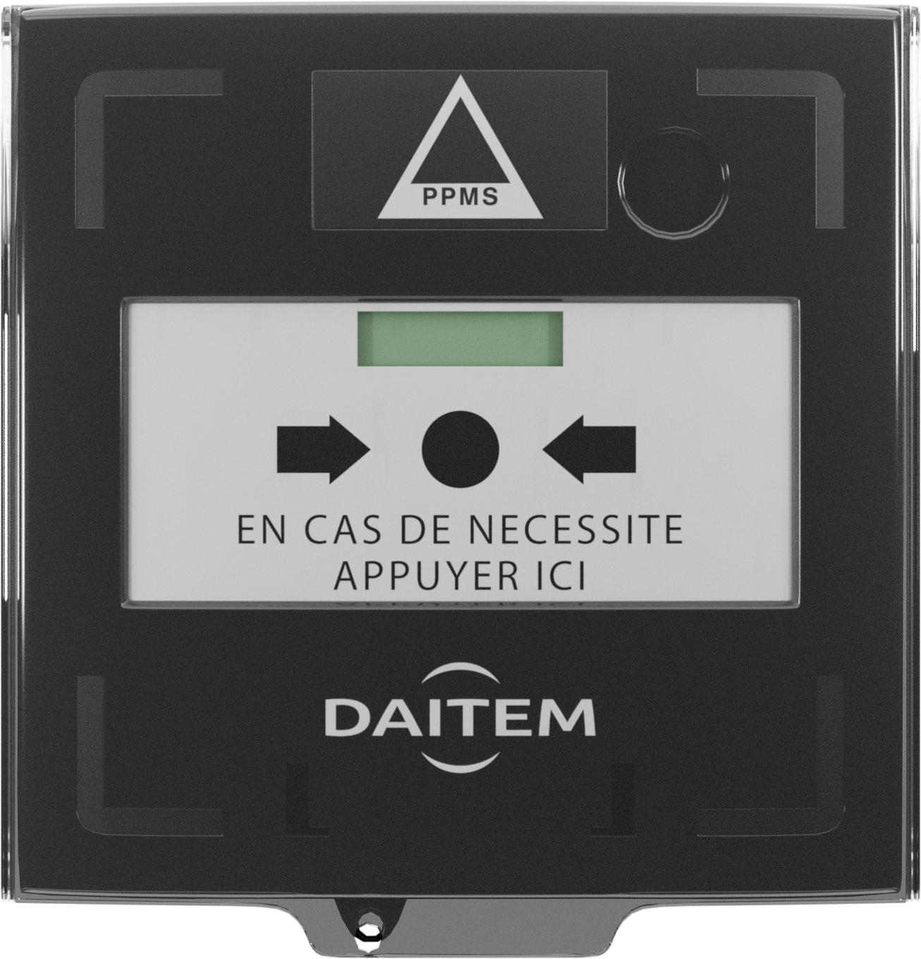 Déclencheur manuel noir PPMS