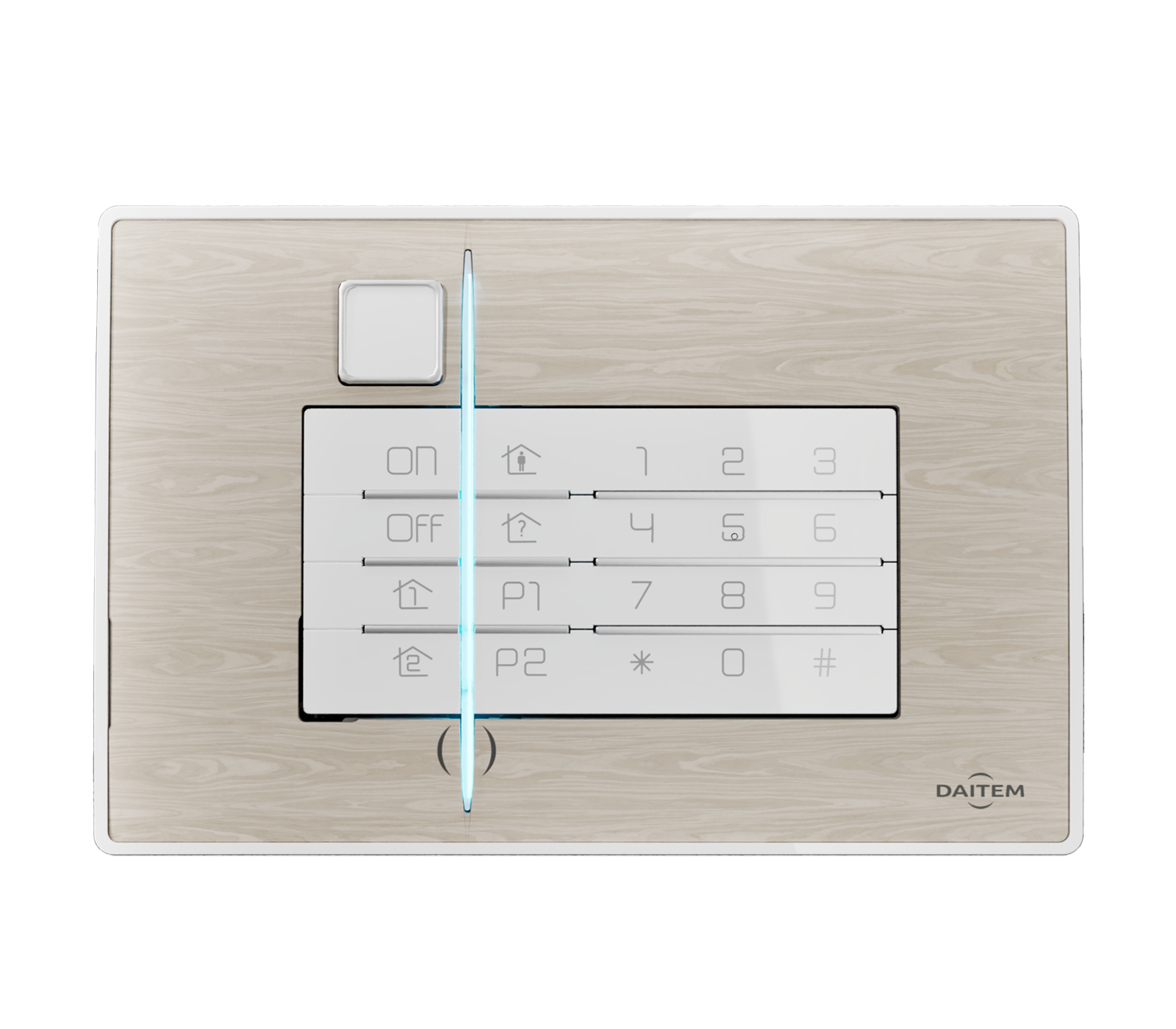 Deko-Cover Arktikweiß für Code-Bedienteil, D26