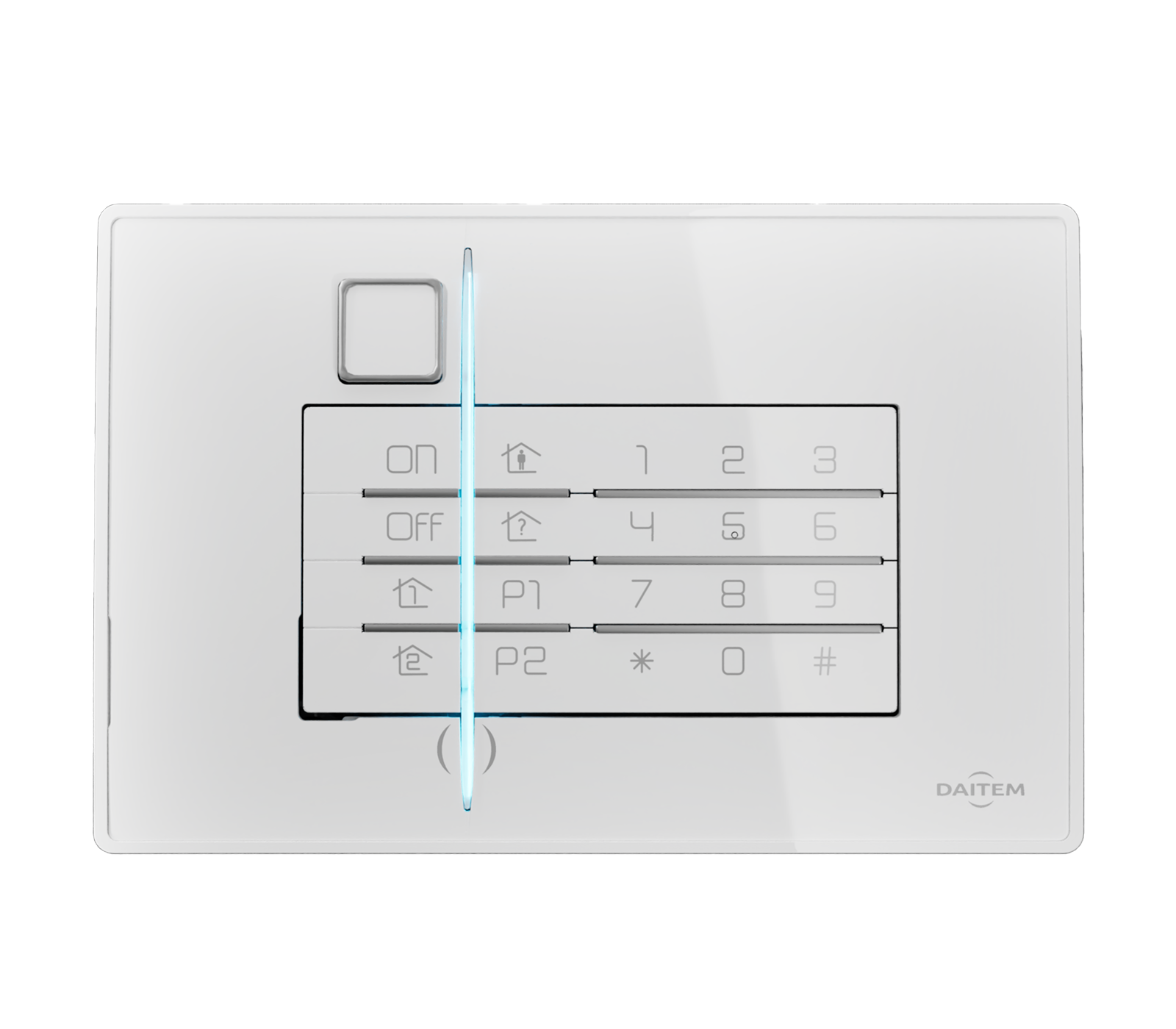 Clavier intérieur vocale avec lecteur de badge