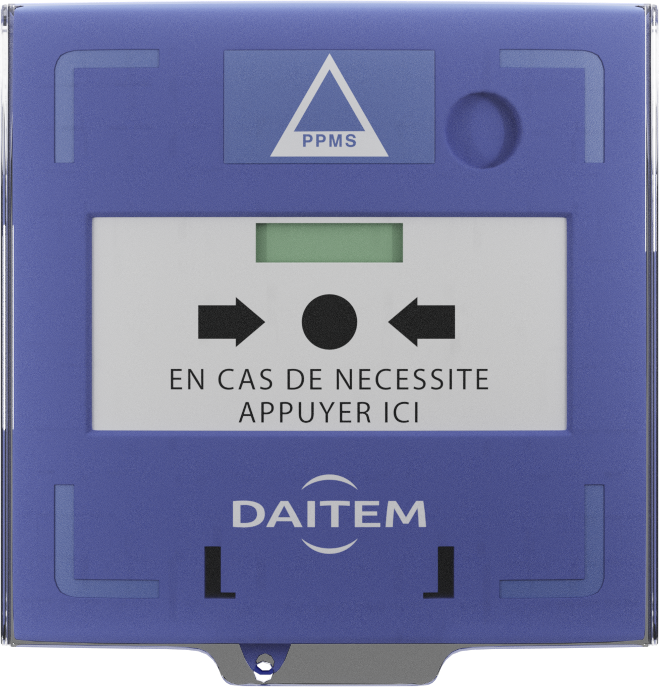 Déclencheur manuel bleu PPMS